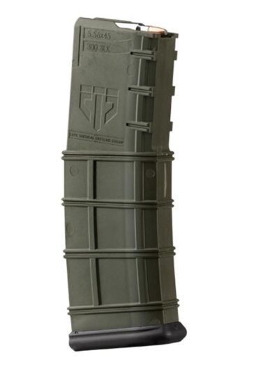 Elite Tactical Systems AR-15 Rifle Magazine OD Green Nylon .223/5.56 BLK 30/rd