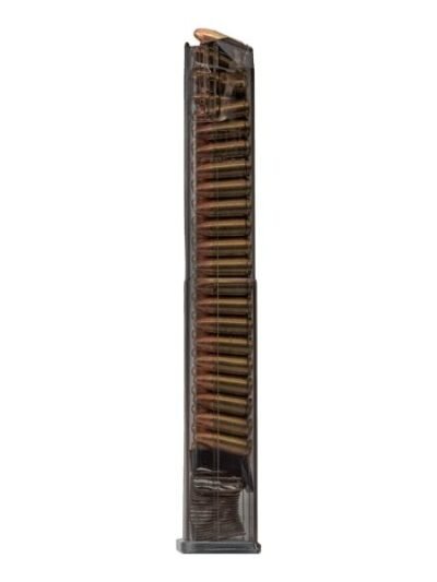 Elite Tactical Systems Carbon Smoke Handgun Magazine for Glock 17 9mm Luger 40/rd