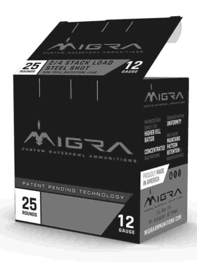 Migra Waterfowl Steel Shot Shotshell 20 ga 3" 1 oz 1350 fps #4 #6 25/ct