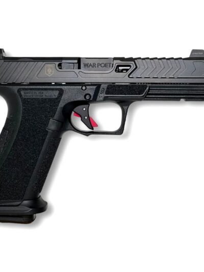 Shadow Systems DR920 War Poet Handgun 9mm Luger 17rd Magazines (2) 5" Threaded Barrel Black War Poet Slide Engraving with Night Sights