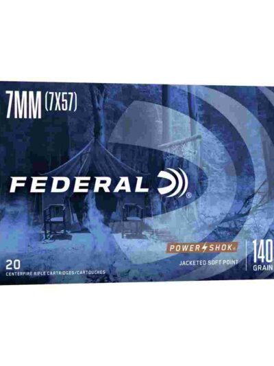 Federal Power-Shok Rifle Ammunition 7mm Mauser 140 gr SP 2660 fps - 20/ct