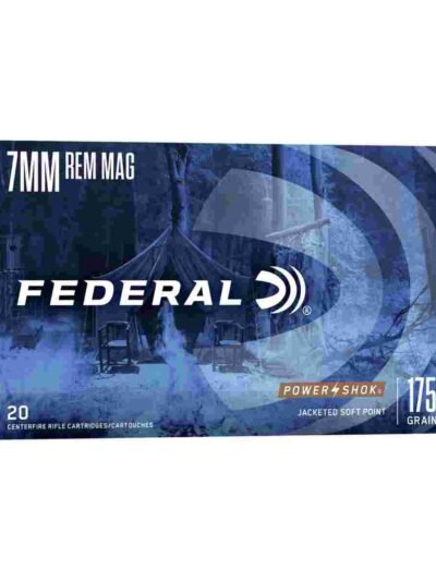 Federal Power-Shok Rifle Ammunition 7mm Rem Mag 175 gr SP 2860 fps - 20/ct