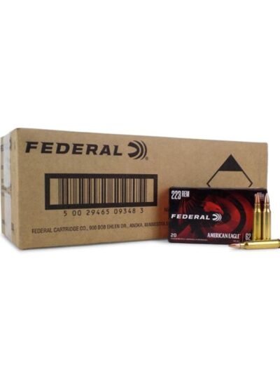 Federal American Eagle Rifle Ammunition .223 Rem 62 gr FMJ 3020 fps 500/ct