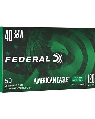 Federal American Eagle IRT Lead Free Handgun Ammunition .40 S&W 120gr FMJ 50/ct
