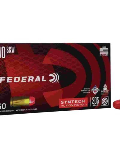 Federal American Eagle Syntech Handgun Ammunition .40 S&W 210 gr TSJ 850 fps 50/ct