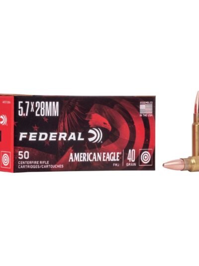 American Eagle Handgun Ammunition 5.7x28mm 40 gr FMJ 1655 fps 50/ct