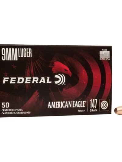 American Eagle Handgun Ammunition 9mm Luger 147 gr FMJ 1000 fps 50/ct