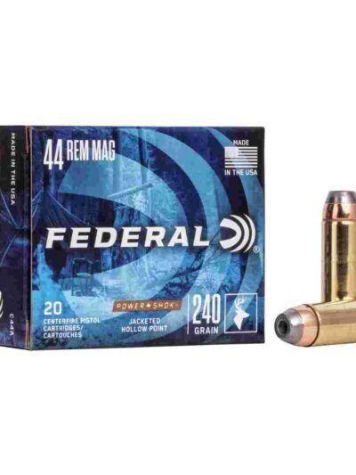 Federal Power-Shok Handgun Ammunition .44 Mag 240 gr JHP 1230 fps 20/box