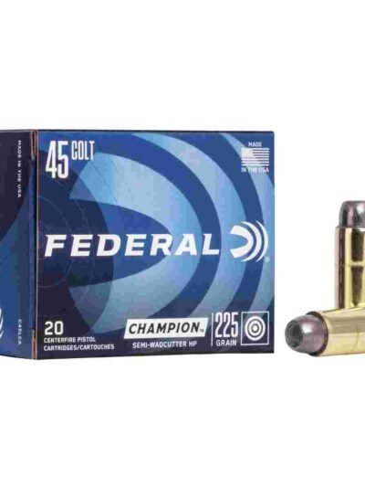Federal Champion Handgun Ammunition .45 Colt 225 gr HP 830 fps 20/box