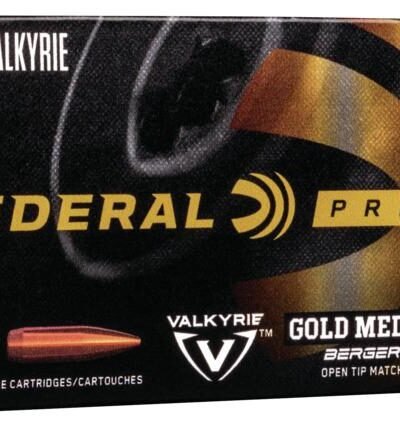 Federal Gold Medal Berger Rifle Ammunition .224 Valkyrie 80.5 gr OTM 2925 fps 20/ct