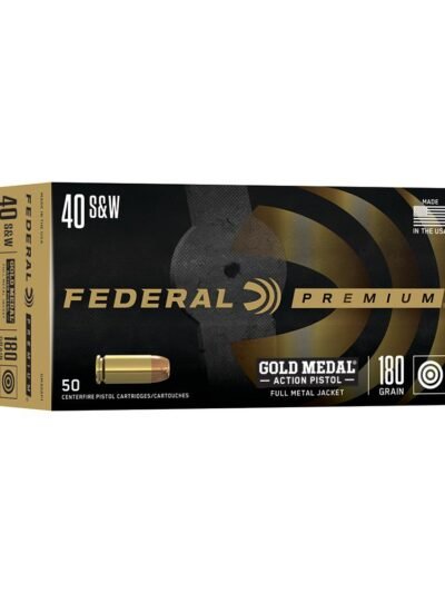 Federal Gold Medal Action Pistol .40 S&W 180gr FMJ 950 fps 50/ct