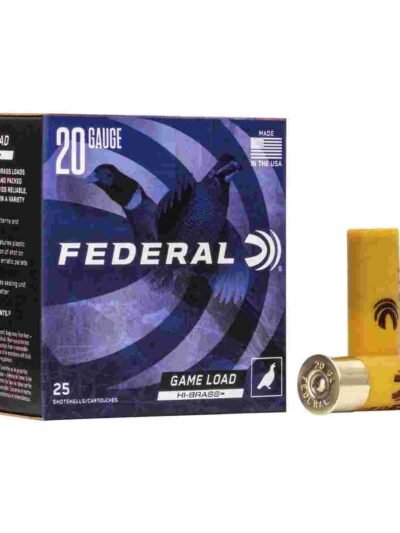 Federal Game-Shok Upland Game Hi Brass Load 20 ga 2 3/4" MAX 1 oz #5  - 25/box