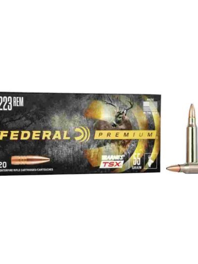 Federal Barnes TSX Rifle Ammunition .223 Rem 55gr 3200 fps 20/ct