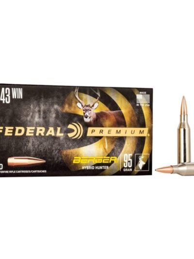 Federal Classic Hunter Berger Hybrid Rifle Ammunition .243 Win 95 gr BTHP 3050 fps 20/ct