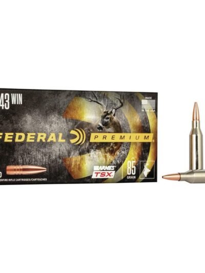 Federal Barnes TSX Rifle Ammunition .243 Win 85gr TSX 3200 fps 20/ct