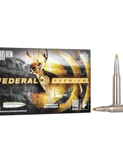 Federal Trophy Bonded Tip Rifle Ammunition .280 Rem 140gr PT 2950 fps 20/ct