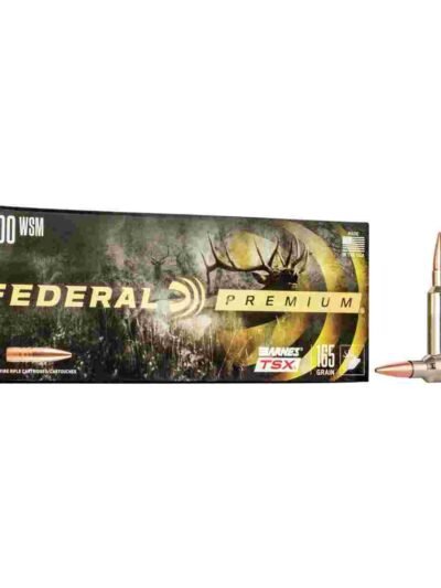 Federal Barnes TSX Rifle Ammunition .300 WSM 165gr 3150 fps 20/ct