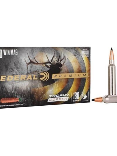 Federal Trophy Copper Rifle Ammunition .300 Win Mag 180gr PT 2960 fps 20/ct
