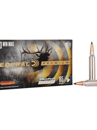 Federal Trophy Copper Rifle Ammunition .300 Win Mag 165gr PT 3050 fps 20/ct
