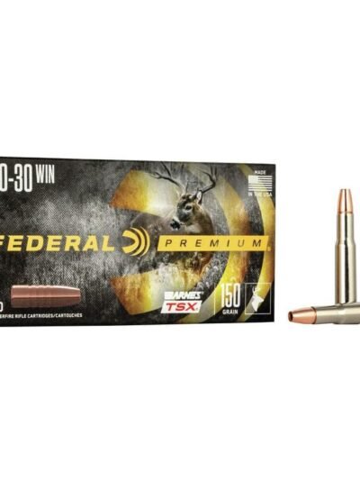 Federal Barnes TSX Rifle Ammunition .30-30 Win 150gr Solid 2220 fps 20/ct