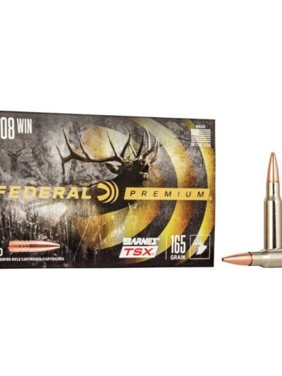 Federal Barnes TSX HP Rifle Ammunition 308 Win 165gr 2650 fps 20/ct