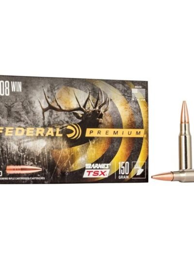 Federal Barnes TSX Rifle Ammunition .308 Win 150gr PT 2820 fps 20/ct