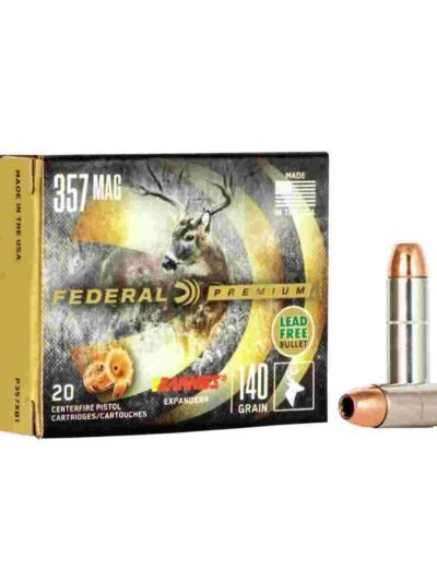 Federal Premium Vital-Shok Handgun Ammunition .357 Mag 140 gr BXP 1400 fps 20/box