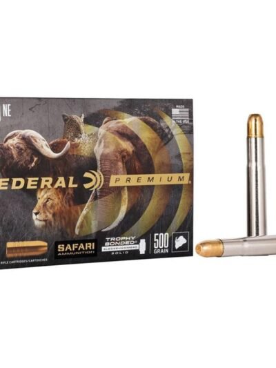Federal Premium Cape-Shok Rifle Ammunition .470 Nitro 500 gr TBSS 2150 fps - 20/ct