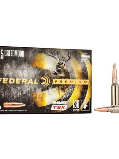 Federal Classic Hunter Barnes TSX Rifle Ammunition 6.5 Creedmoor 130 gr TSX 2825 fps 20/ct