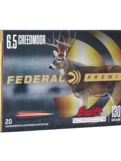 Federal Swift Scirocco II Rifle Ammunition 6.5mm Creedmoor 130gr Poly Tip 2800 fps 20/ct