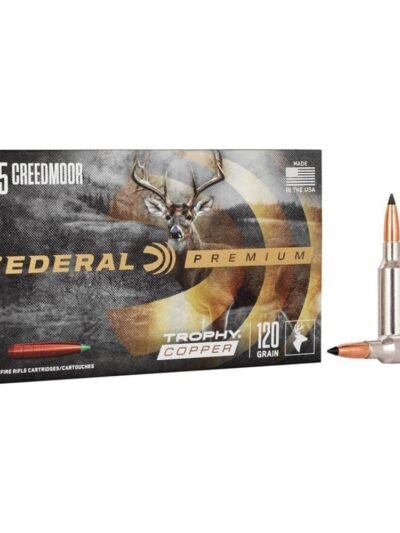 Federal Premium Trophy Copper Rifle Ammunition  6.5 Creedmoor 120gr TC 20/ct