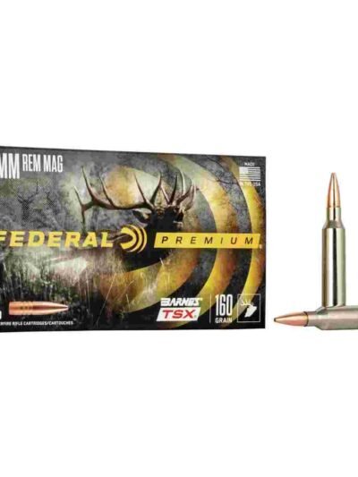Federal Barnes TSX Rifle Ammunition 7mm Rem Mag 160gr 2940gr 20/ct