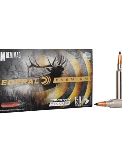 Federal Trophy Copper Rifle Ammunition 7mm Rem Mag 150gr HP 3025 fps 20/ct