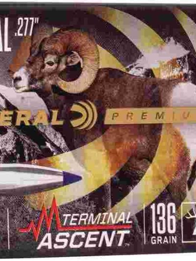 FEDERAL .277 CALIBER 136GR TERMINAL ASCENT COMP BULLET  50RD