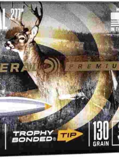 FEDERAL .277 CALIBER 130GR TROPHY BONDED TIP CB BULLET 50RD