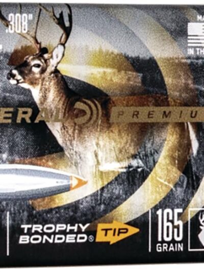 FEDERAL .308 CALIBER 165GR TROPHY BONDED TIP CB BULLET 50RD