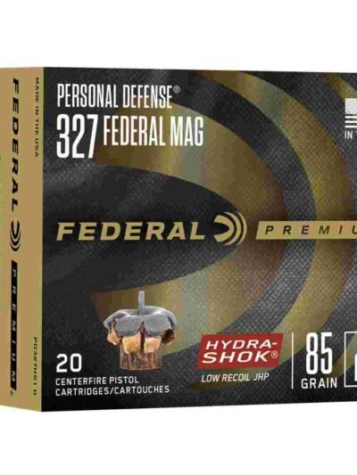 Federal Premuim Personal Defense Handgun Ammunition .327 Mag 85 gr JHP 1400 fps 20/box