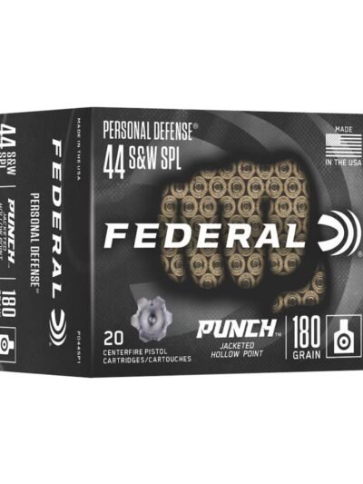 Federal Punch Handgun Ammunition .44 S&W 180 gr JHP 20/ct