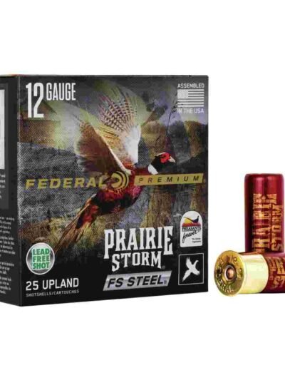 Federal Prairie Storm FS Steel Shotshells 12 ga 2-3/4" 1-1/8oz 1350 fps #4 25/ct