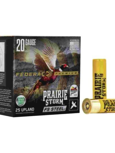 Federal Prairie Storm FS Steel Shotshells 20 ga 3" 7/8oz 1350 fps #3 25/ct