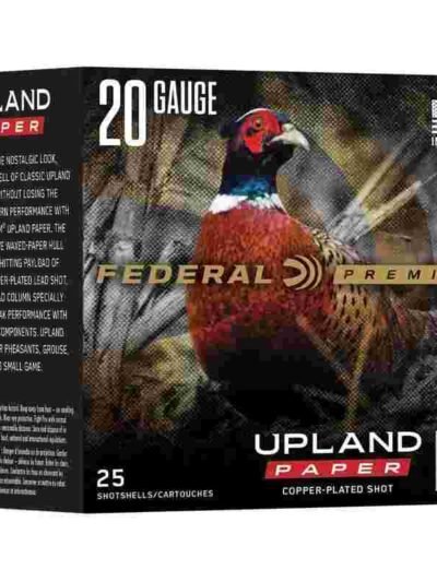 Federal Premium Upland Paper Shotshells 20ga 2-3/4" 1oz 1250 fps #4 25/ct