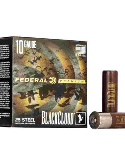 Federal Premium Black Cloud FS Steel Shotshell 10ga 3-1/2 1-5/8oz 1375 fps #BB 25rds