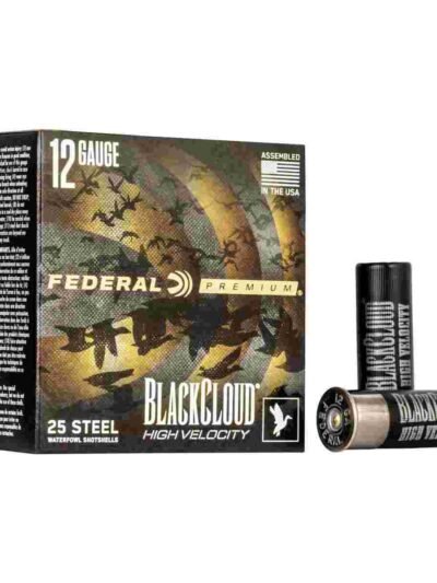 Federal Black Cloud FS Steel High Velocity Shotshells 12ga. 3" 1-1/8oz #4 1635 fps 25/ct