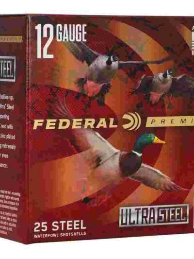 Federal Ultra Steel Shotshells 12ga 3-1/2" 1-1/2oz 1500 fps BB&2 25/ct