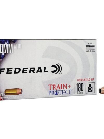 Federal Train + Protect Handgun Ammunition 10mm Auto 180gr VHP 1175 fps 50/ct