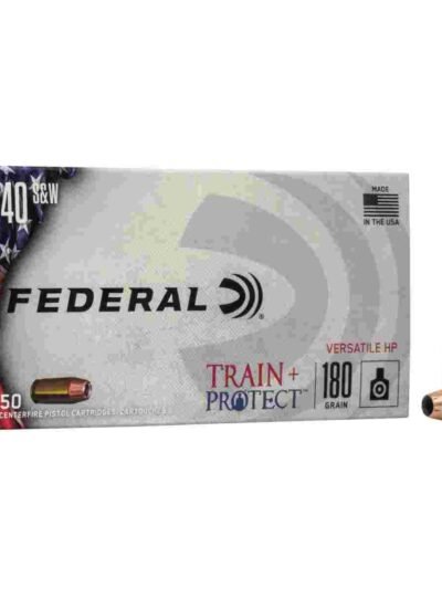 Federal Train+Protect Handgun Ammunition .40 S&W 180gr VHP 50/ct