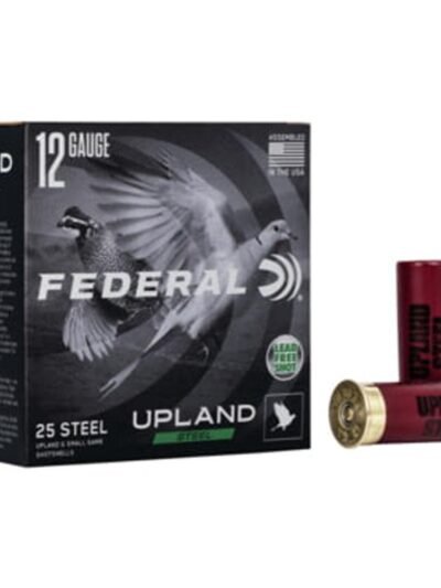 FEDERAL UPLAND STEEL 12GA 2 3/4IN 1 OZ 1330 FPS 7.5 PAPER WAD AMMO 25RD