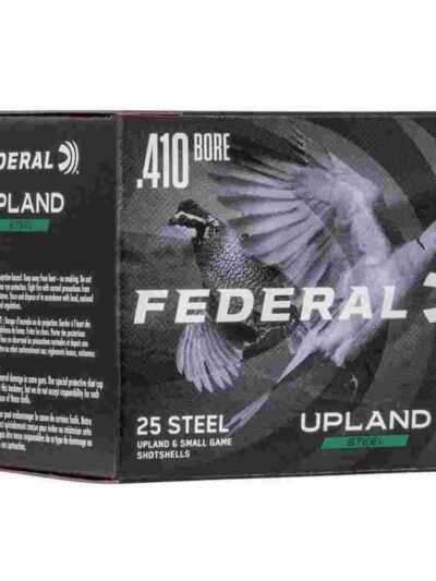 FEDERAL FIELD & RANGE STEEL 410GA 3" 3/8OZ 6 UPLAND STEEL AMMO 25RD