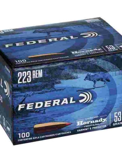 Federal Varmint & Predator Rifle Ammunition .223 Rem 53 gr FMJ 3400 fps 100/ct