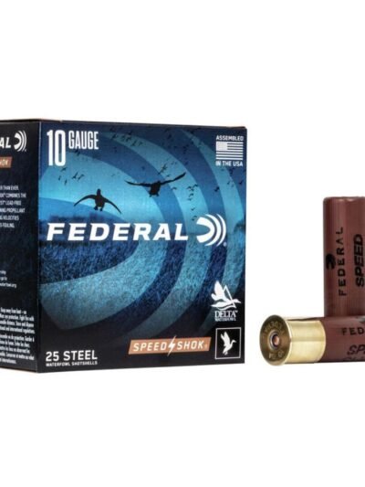 FEDERAL SPEED-SHOK HIGH VELOCITY STEEL 10GA 3-1/2" 1-1/2OZ 2 AMMO 25RD